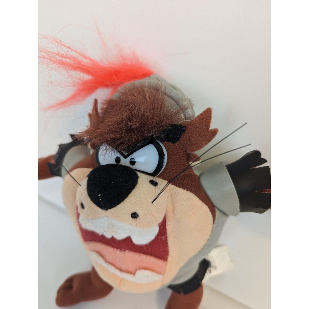 Vintage Tazmanian Devil TAZ Knight Looney Tunes Stuffed Animal Plush 1997